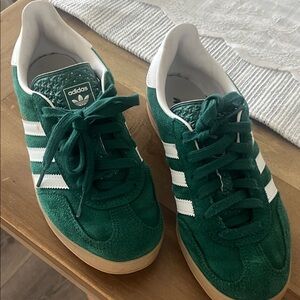 Adidas Forest Green Suede Sneakers